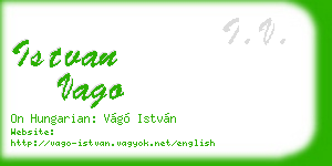 istvan vago business card